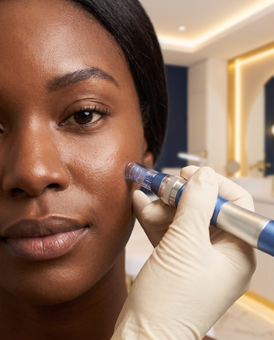 Microneedling collagen-induction skin treatment for Hollis, Queens patients